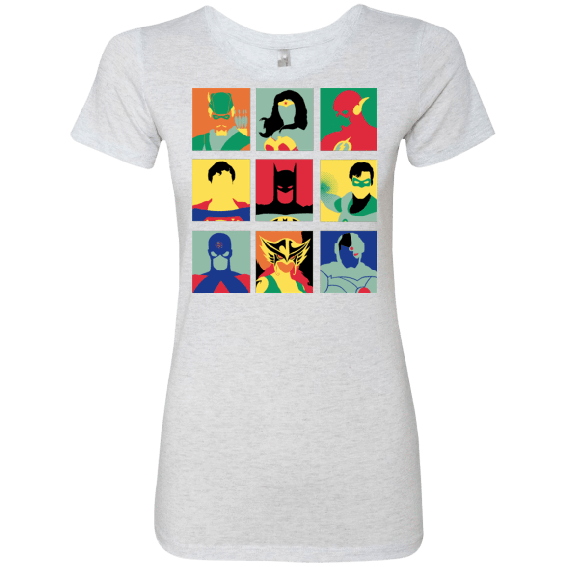 T-Shirts Heather White / Small Justice Pop Women's Triblend T-Shirt