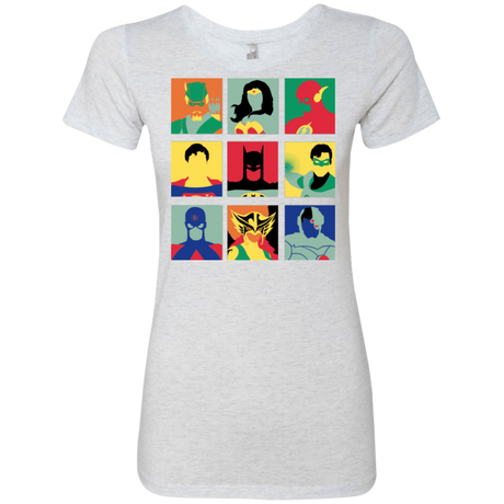 T-Shirts Heather White / Small Justice Pop Women's Triblend T-Shirt