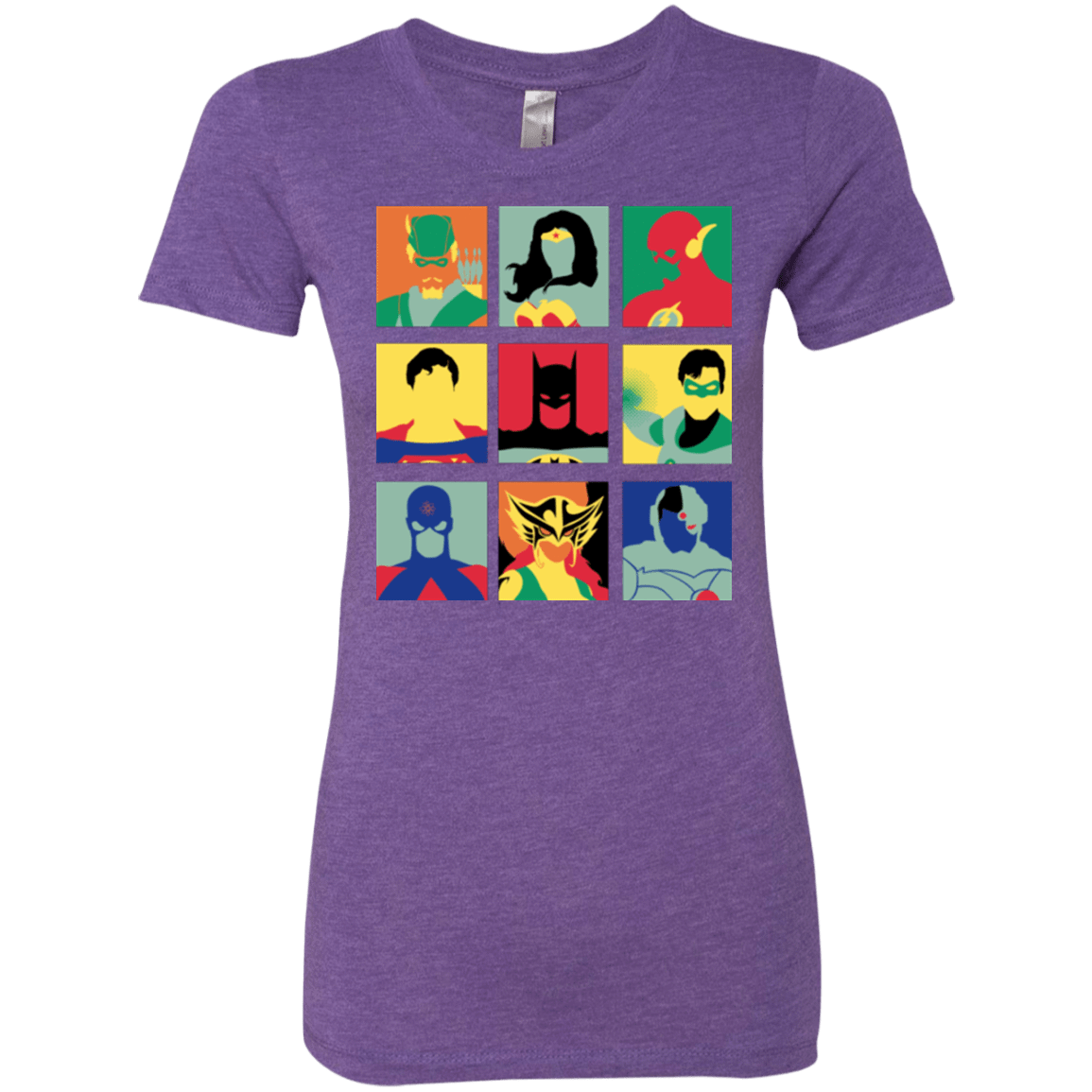 T-Shirts Purple Rush / Small Justice Pop Women's Triblend T-Shirt