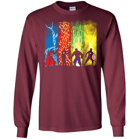 T-Shirts Maroon / S Justice Prevails Men's Long Sleeve T-Shirt