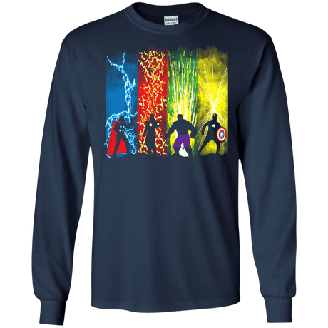 T-Shirts Navy / S Justice Prevails Men's Long Sleeve T-Shirt
