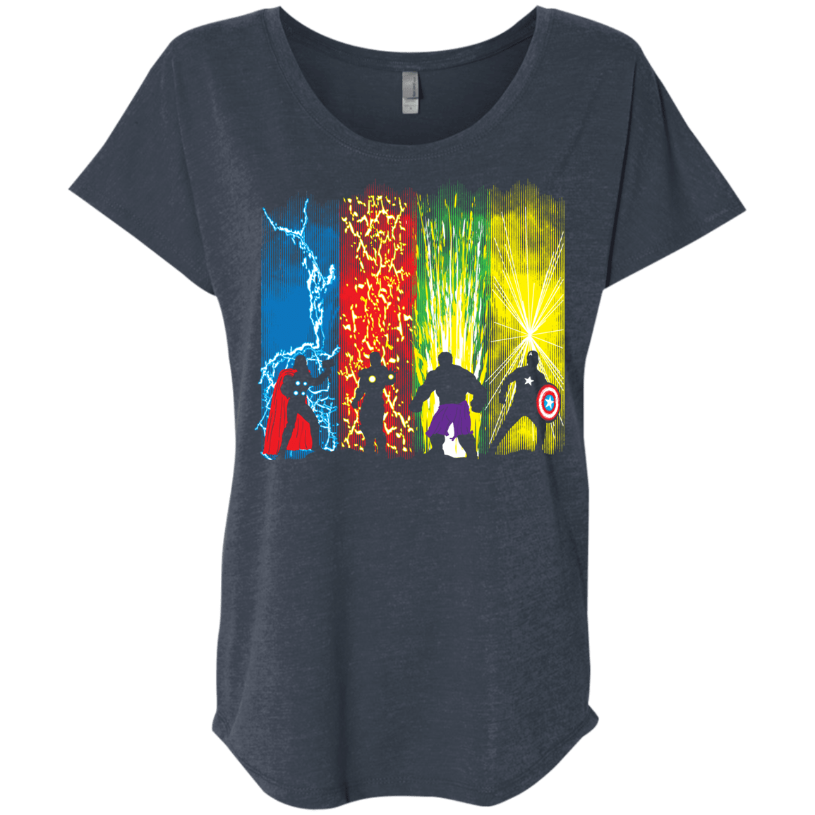 T-Shirts Vintage Navy / X-Small Justice Prevails Triblend Dolman Sleeve