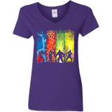 T-Shirts Purple / S Justice Prevails Women's V-Neck T-Shirt