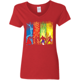 T-Shirts Red / S Justice Prevails Women's V-Neck T-Shirt