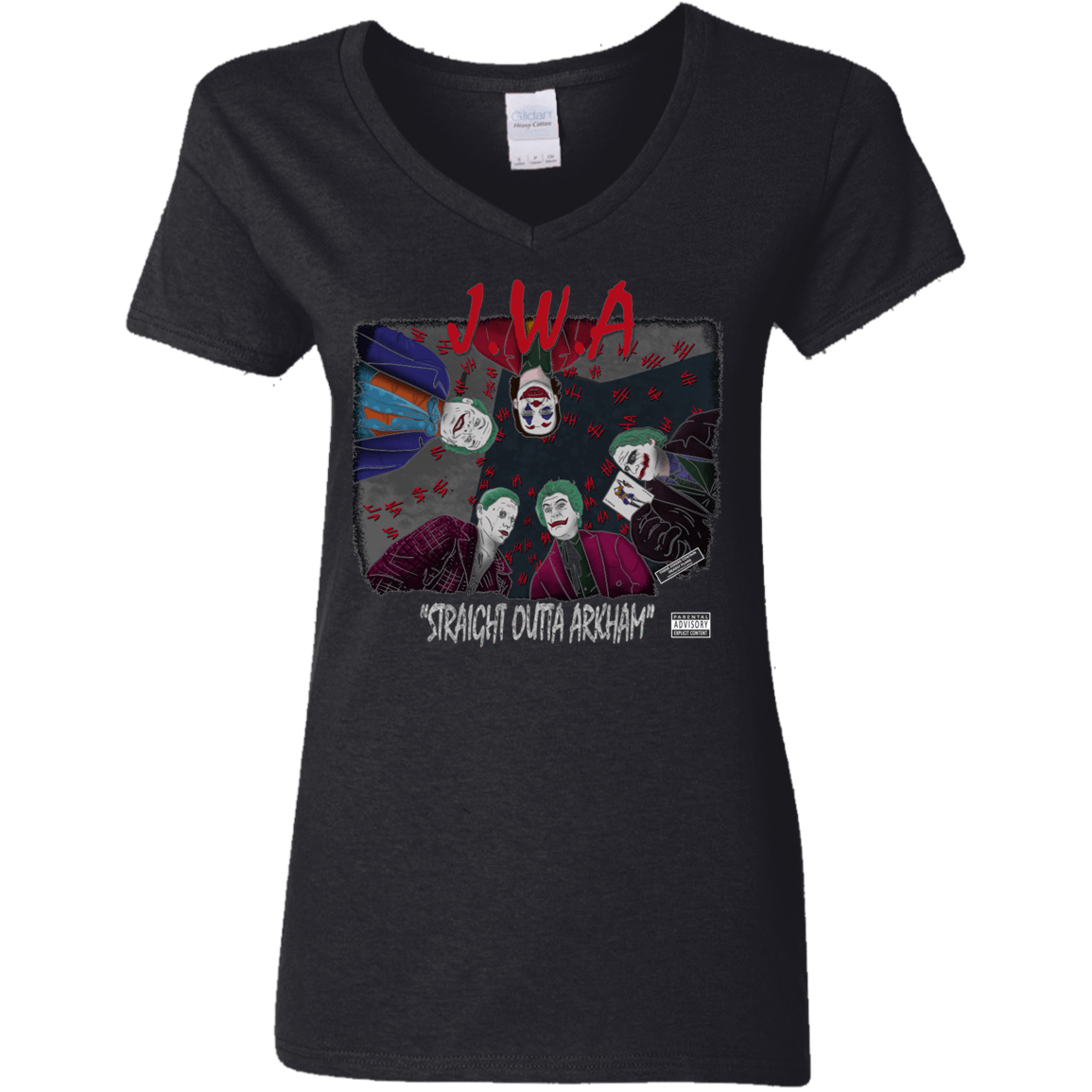 T-Shirts Black / S JWA Women's V-Neck T-Shirt