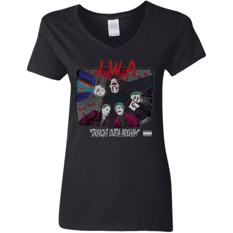 T-Shirts Black / S JWA Women's V-Neck T-Shirt