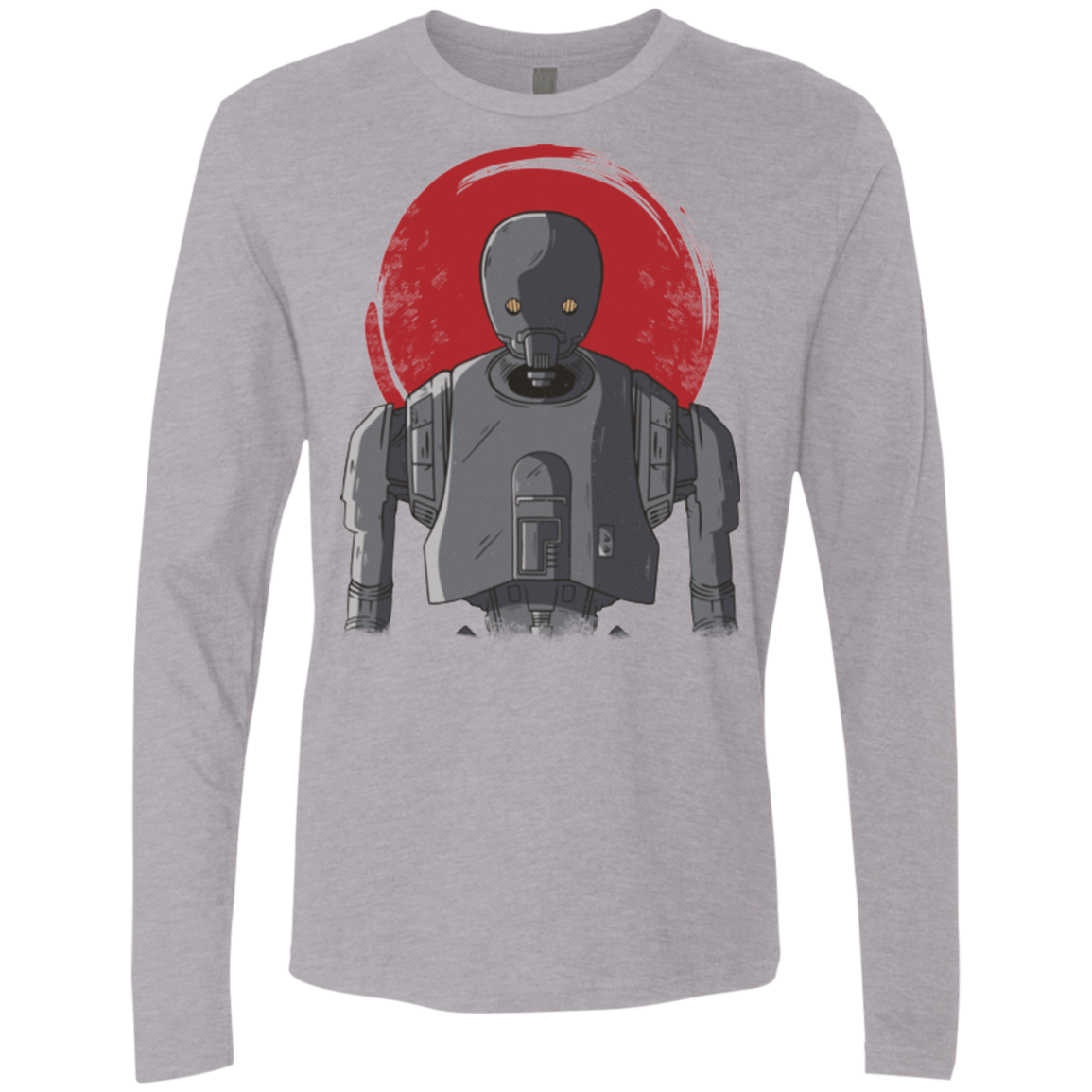 T-Shirts Heather Grey / Small K-2SO Men's Premium Long Sleeve