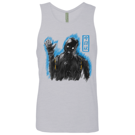 T-Shirts Heather Grey / Small K-2SO Men's Premium Tank Top