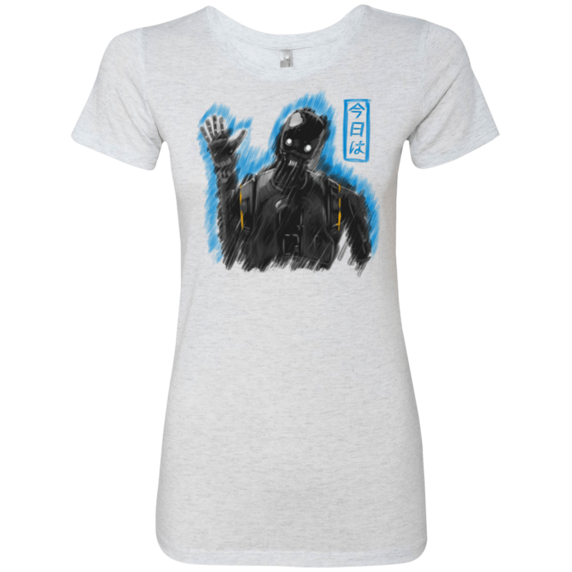 T-Shirts Heather White / Small K-2SO Women's Triblend T-Shirt