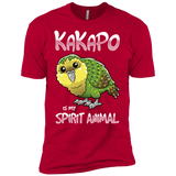 T-Shirts Red / YXS Kakapo Spirit Animal Boys Premium T-Shirt