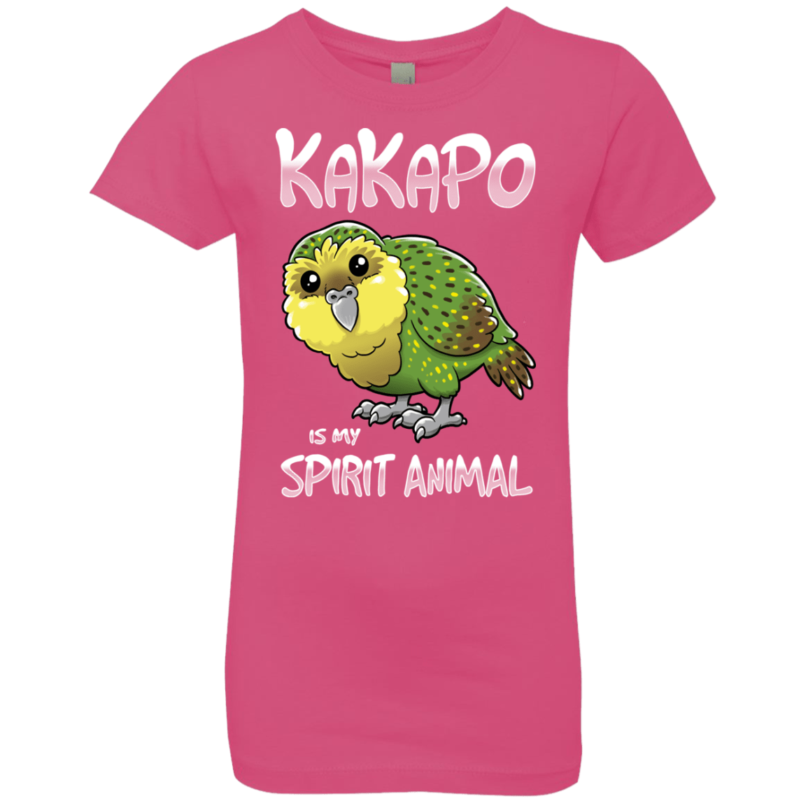 T-Shirts Hot Pink / YXS Kakapo Spirit Animal Girls Premium T-Shirt