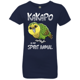 T-Shirts Midnight Navy / YXS Kakapo Spirit Animal Girls Premium T-Shirt