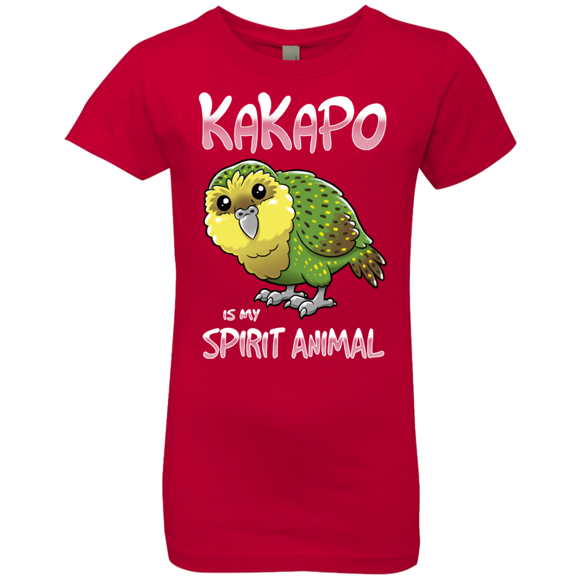 T-Shirts Red / YXS Kakapo Spirit Animal Girls Premium T-Shirt