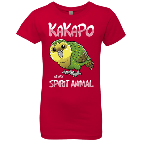 T-Shirts Red / YXS Kakapo Spirit Animal Girls Premium T-Shirt