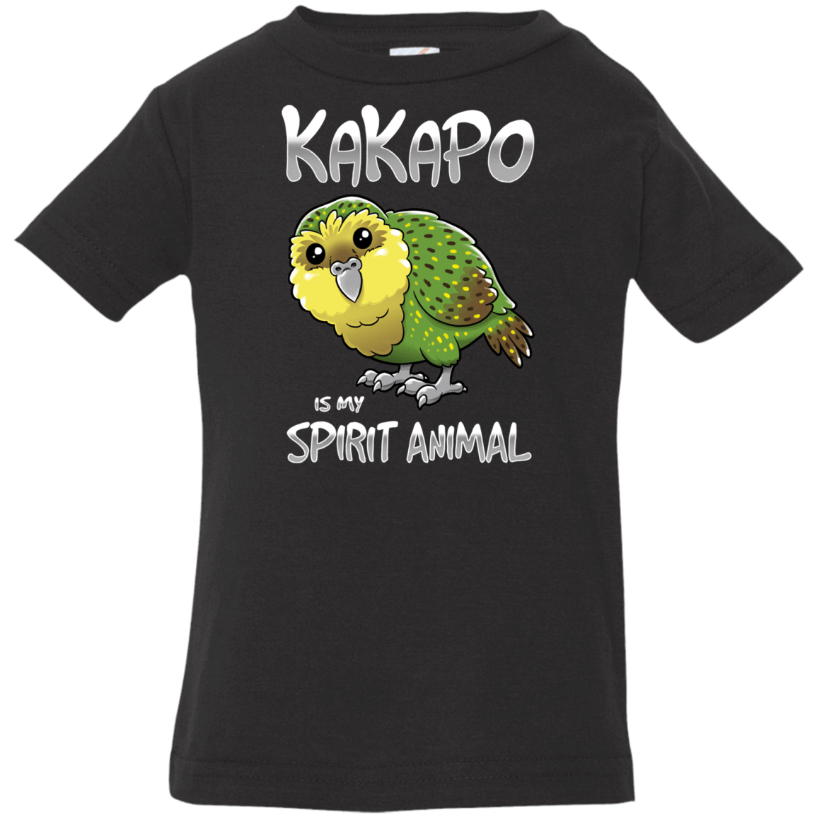 T-Shirts Black / 6 Months Kakapo Spirit Animal Infant Premium T-Shirt