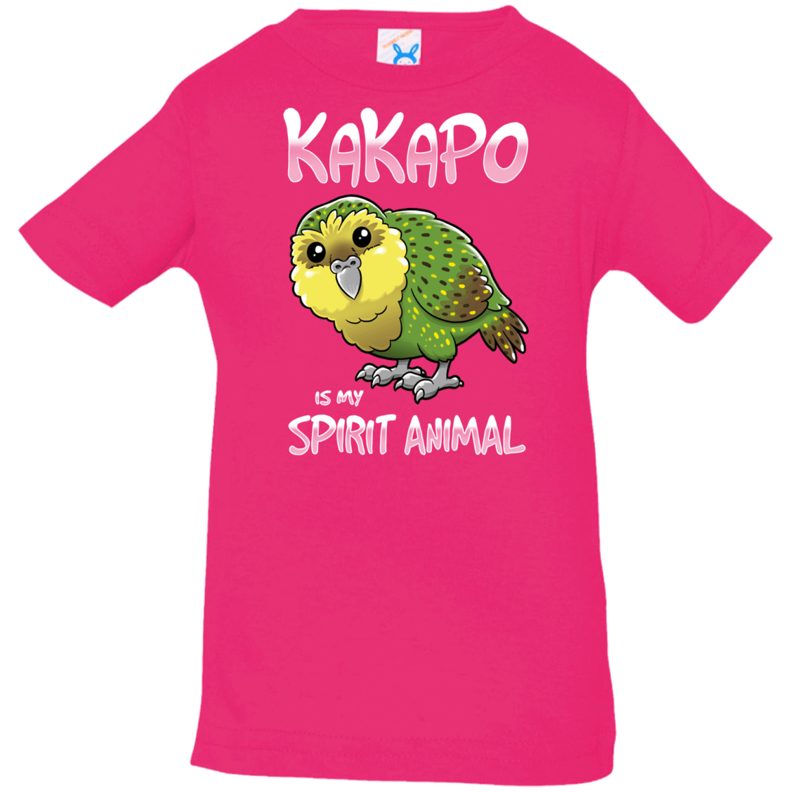 T-Shirts Hot Pink / 6 Months Kakapo Spirit Animal Infant Premium T-Shirt