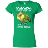 T-Shirts Irish Green / S Kakapo Spirit Animal Junior Slimmer-Fit T-Shirt