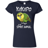 T-Shirts Navy / S Kakapo Spirit Animal Junior Slimmer-Fit T-Shirt