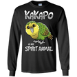 T-Shirts Black / S Kakapo Spirit Animal Men's Long Sleeve T-Shirt