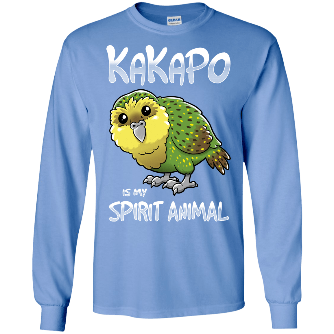 T-Shirts Carolina Blue / S Kakapo Spirit Animal Men's Long Sleeve T-Shirt
