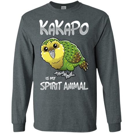 T-Shirts Dark Heather / S Kakapo Spirit Animal Men's Long Sleeve T-Shirt