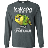T-Shirts Dark Heather / S Kakapo Spirit Animal Men's Long Sleeve T-Shirt