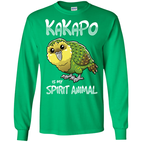 T-Shirts Irish Green / S Kakapo Spirit Animal Men's Long Sleeve T-Shirt