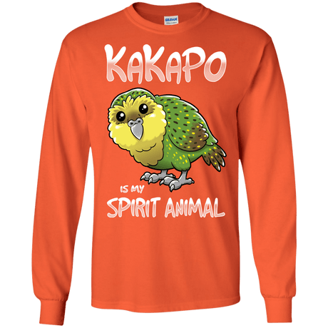 T-Shirts Orange / S Kakapo Spirit Animal Men's Long Sleeve T-Shirt