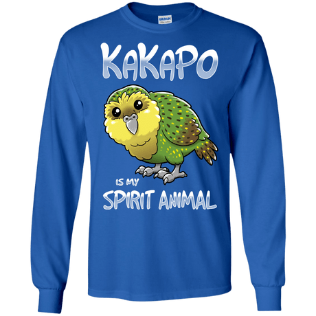 T-Shirts Royal / S Kakapo Spirit Animal Men's Long Sleeve T-Shirt