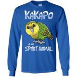 T-Shirts Royal / S Kakapo Spirit Animal Men's Long Sleeve T-Shirt