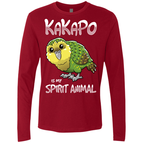 T-Shirts Cardinal / S Kakapo Spirit Animal Men's Premium Long Sleeve