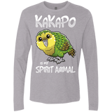 T-Shirts Heather Grey / S Kakapo Spirit Animal Men's Premium Long Sleeve
