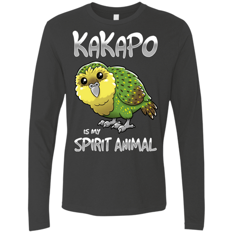 T-Shirts Heavy Metal / S Kakapo Spirit Animal Men's Premium Long Sleeve