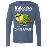 T-Shirts Indigo / S Kakapo Spirit Animal Men's Premium Long Sleeve