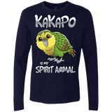 T-Shirts Midnight Navy / S Kakapo Spirit Animal Men's Premium Long Sleeve