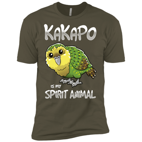 T-Shirts Military Green / X-Small Kakapo Spirit Animal Men's Premium T-Shirt