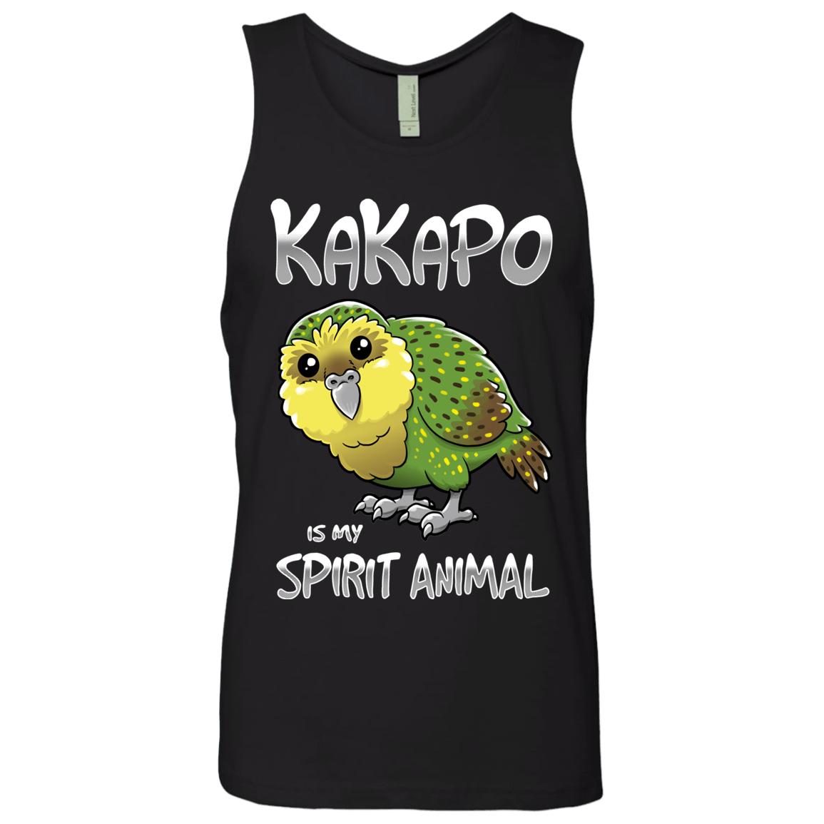 T-Shirts Black / S Kakapo Spirit Animal Men's Premium Tank Top