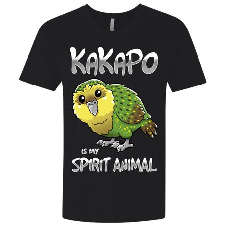 T-Shirts Black / X-Small Kakapo Spirit Animal Men's Premium V-Neck