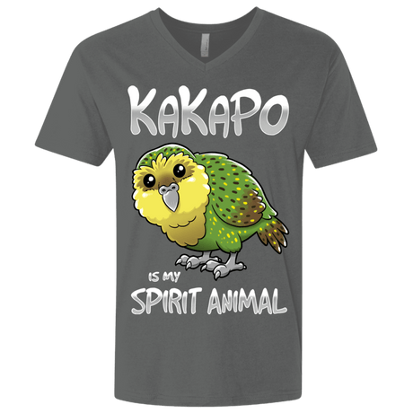T-Shirts Heavy Metal / X-Small Kakapo Spirit Animal Men's Premium V-Neck