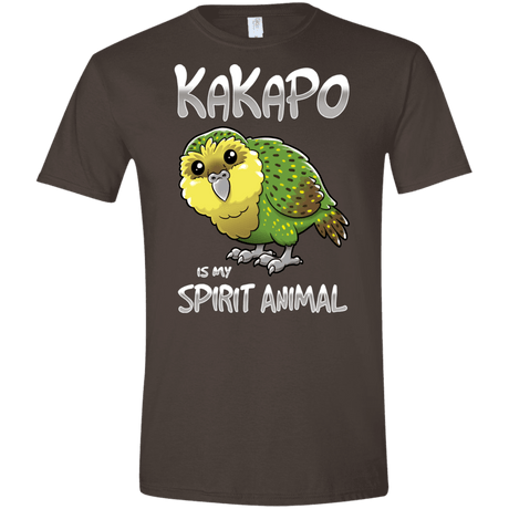 T-Shirts Dark Chocolate / S Kakapo Spirit Animal Men's Semi-Fitted Softstyle