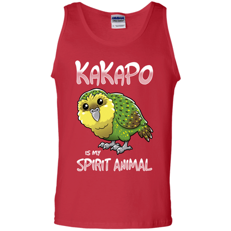 T-Shirts Red / S Kakapo Spirit Animal Men's Tank Top