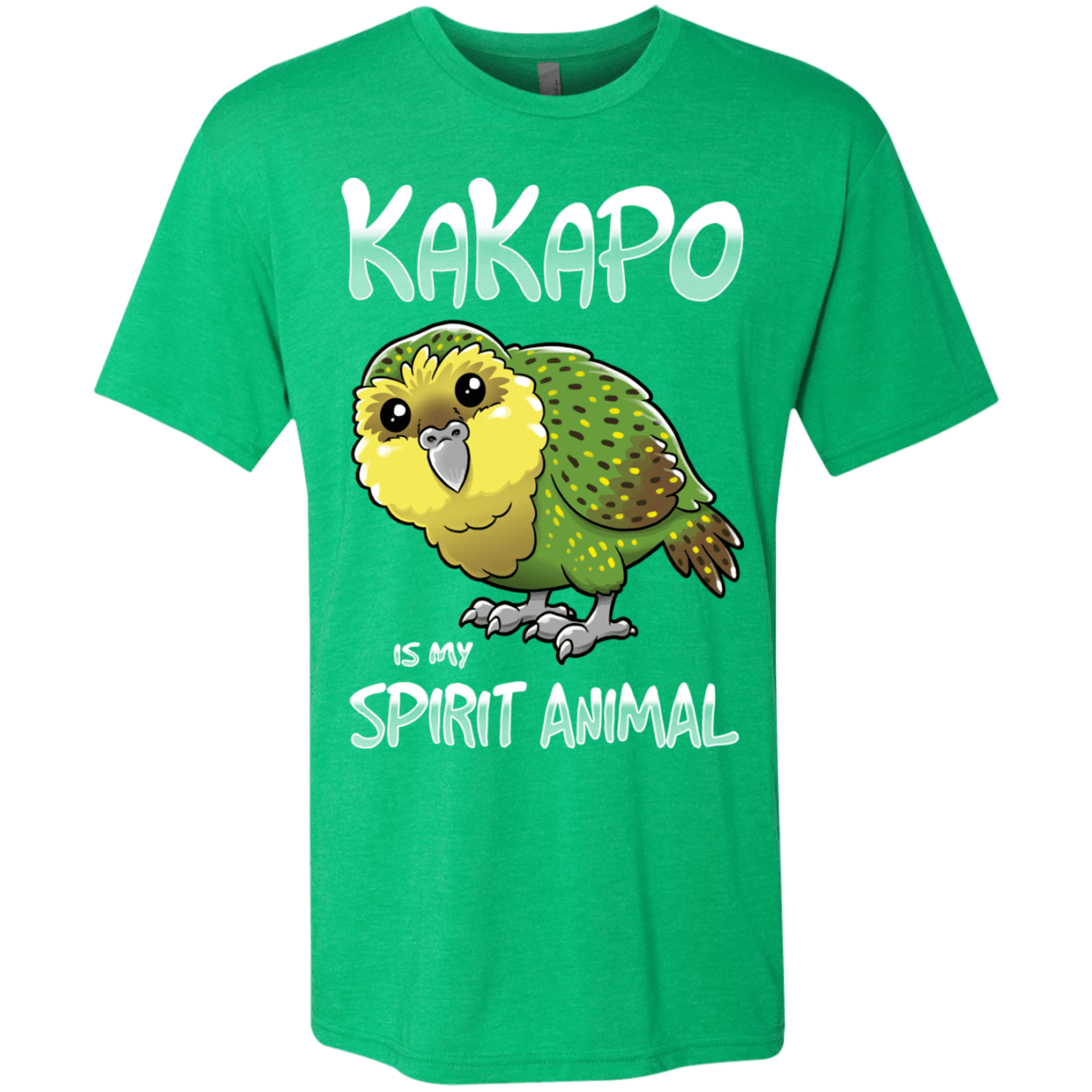 T-Shirts Envy / S Kakapo Spirit Animal Men's Triblend T-Shirt