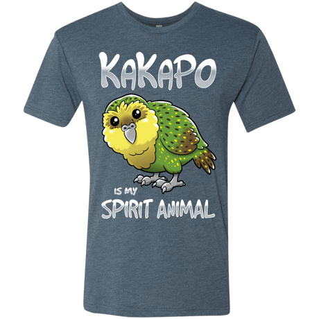 T-Shirts Indigo / S Kakapo Spirit Animal Men's Triblend T-Shirt