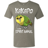T-Shirts Venetian Grey / S Kakapo Spirit Animal Men's Triblend T-Shirt