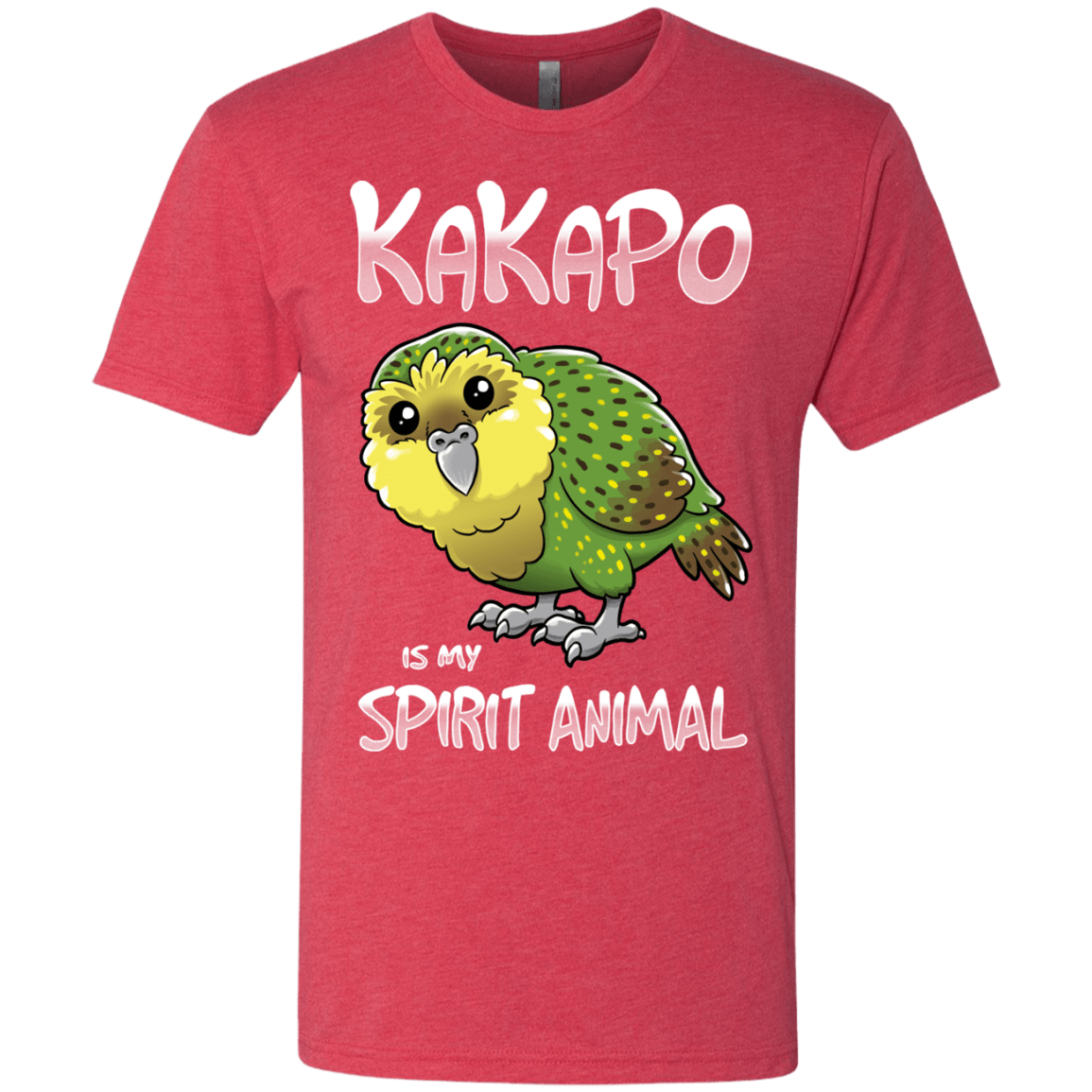T-Shirts Vintage Red / S Kakapo Spirit Animal Men's Triblend T-Shirt