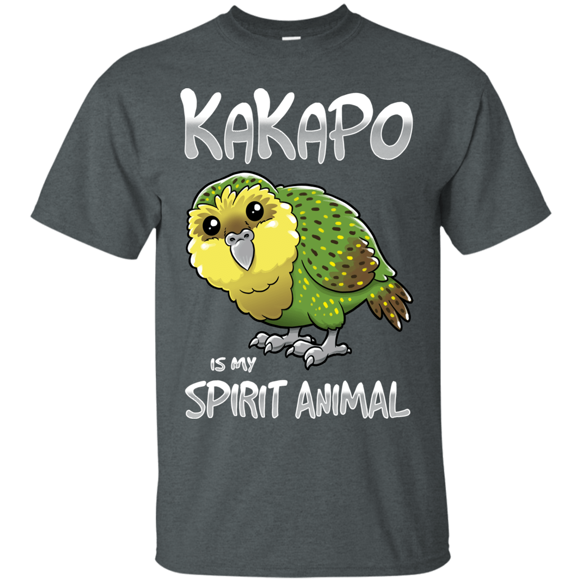 T-Shirts Dark Heather / S Kakapo Spirit Animal T-Shirt