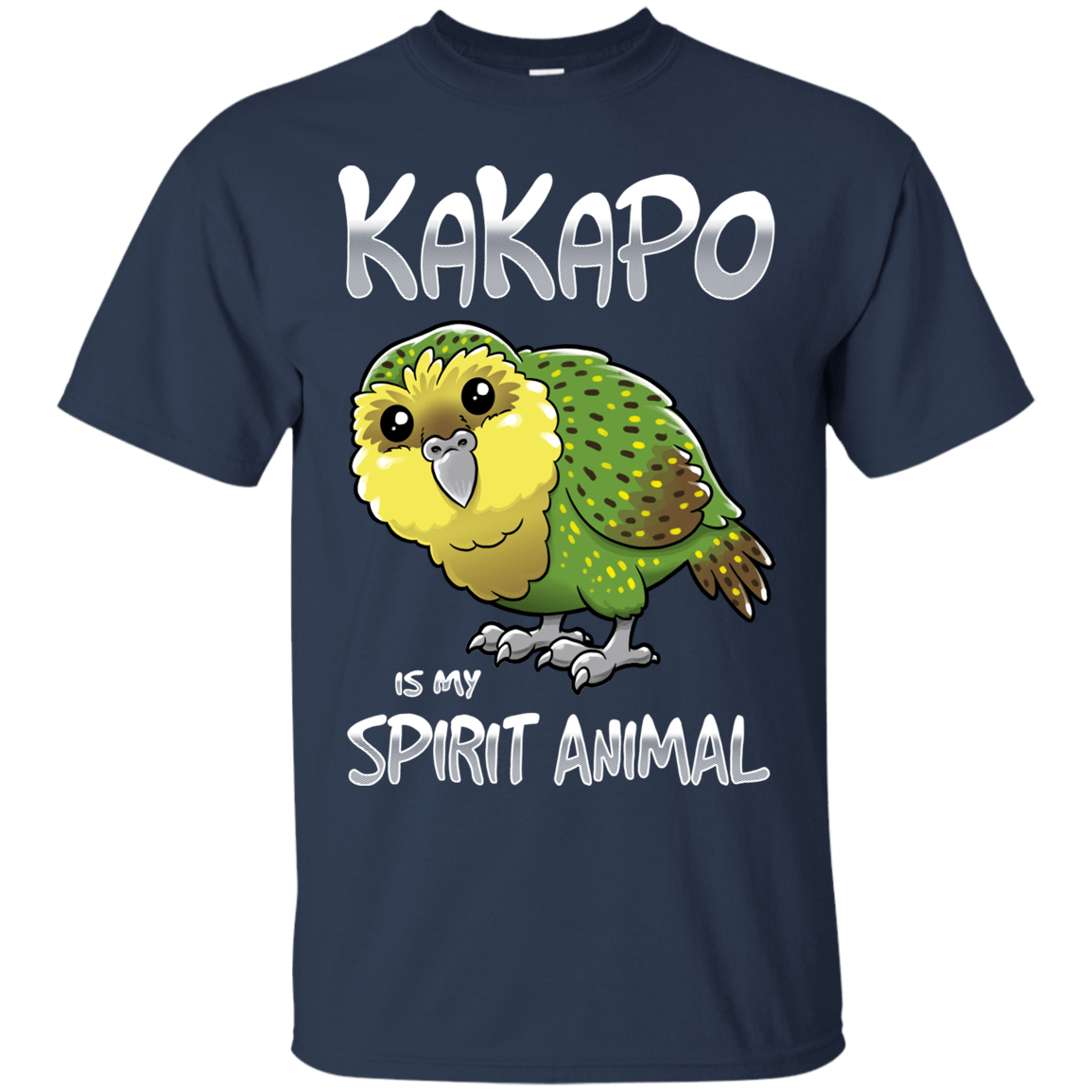 T-Shirts Navy / S Kakapo Spirit Animal T-Shirt