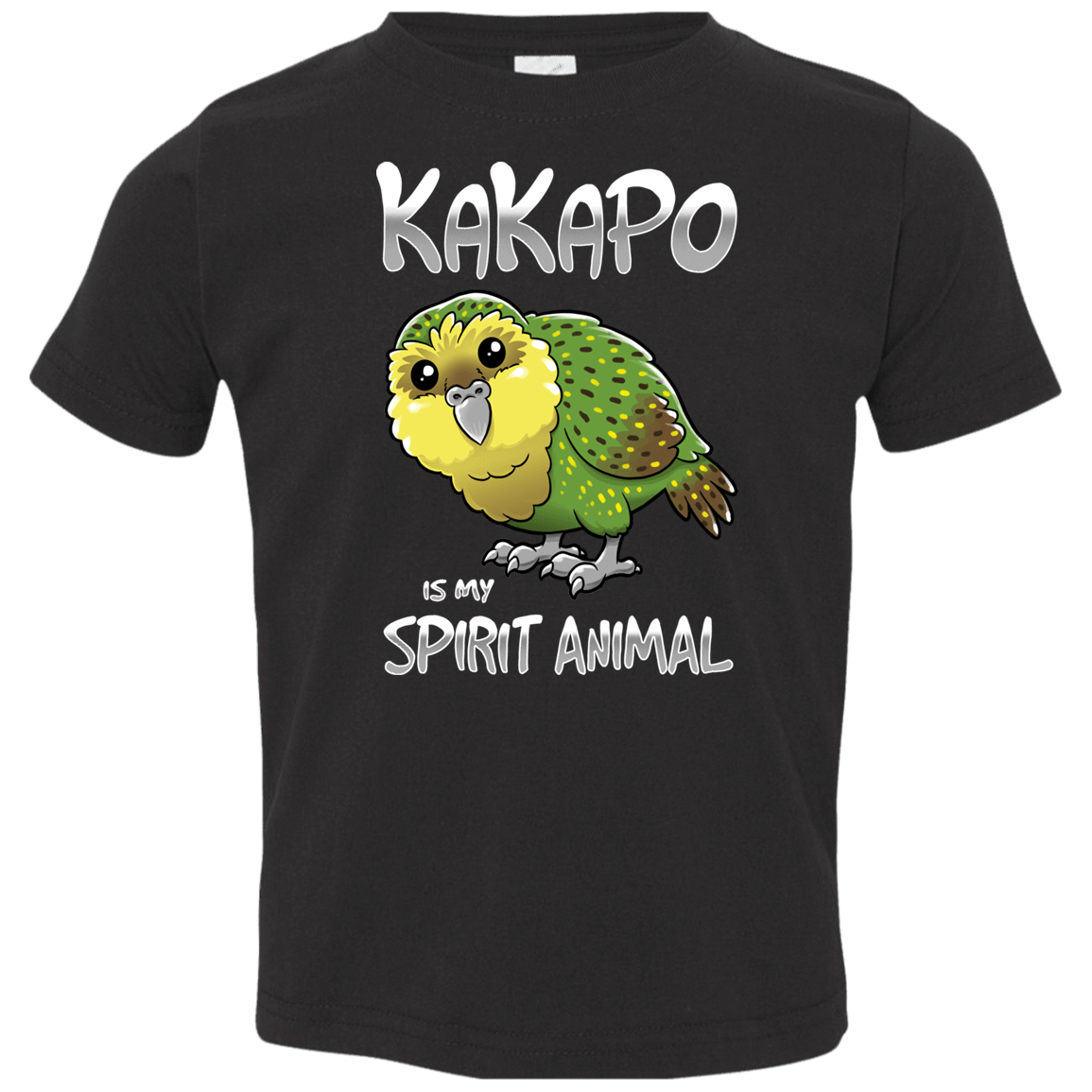 T-Shirts Black / 2T Kakapo Spirit Animal Toddler Premium T-Shirt