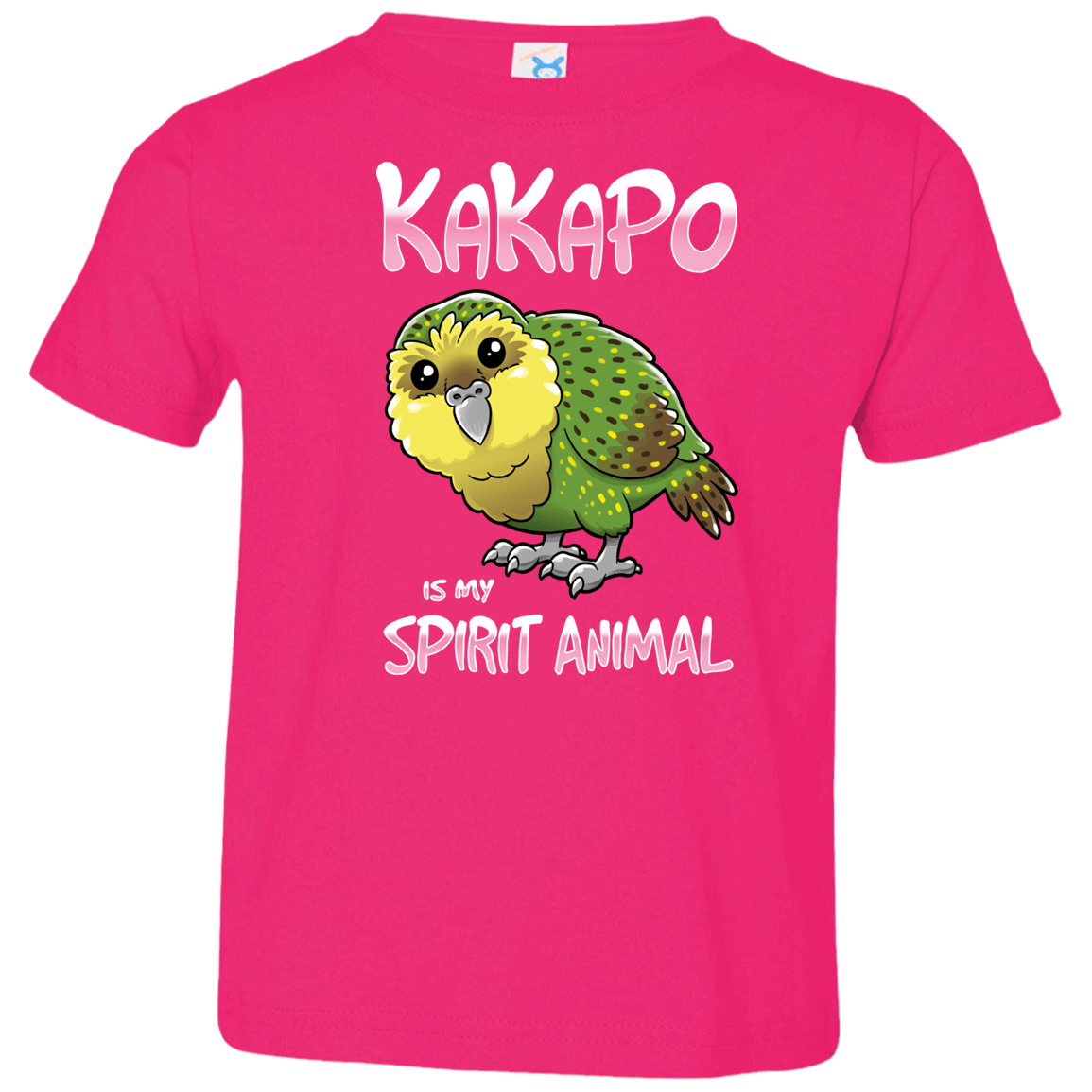 T-Shirts Hot Pink / 2T Kakapo Spirit Animal Toddler Premium T-Shirt