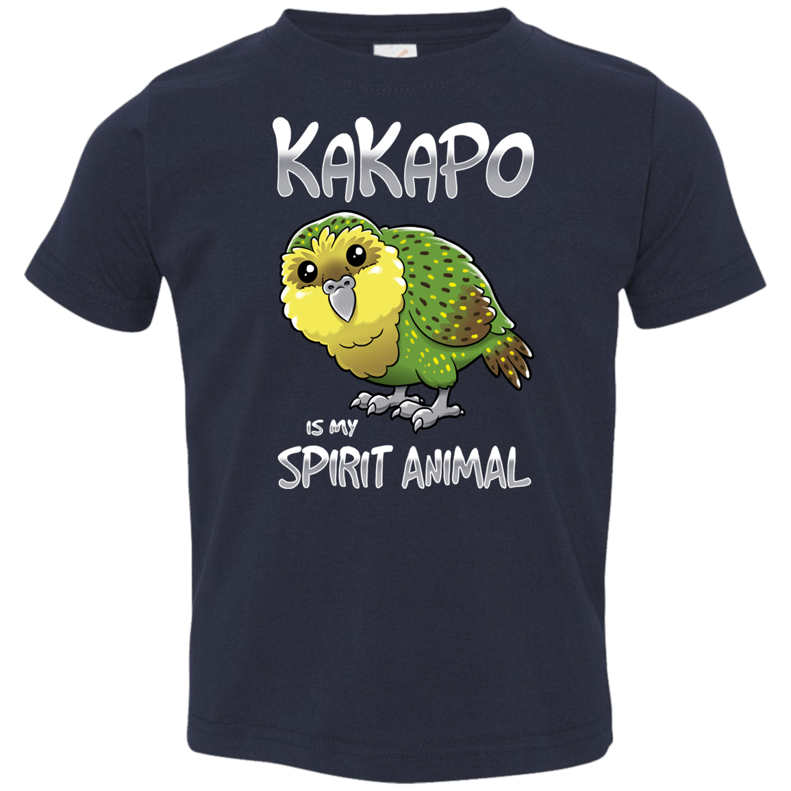 T-Shirts Navy / 2T Kakapo Spirit Animal Toddler Premium T-Shirt